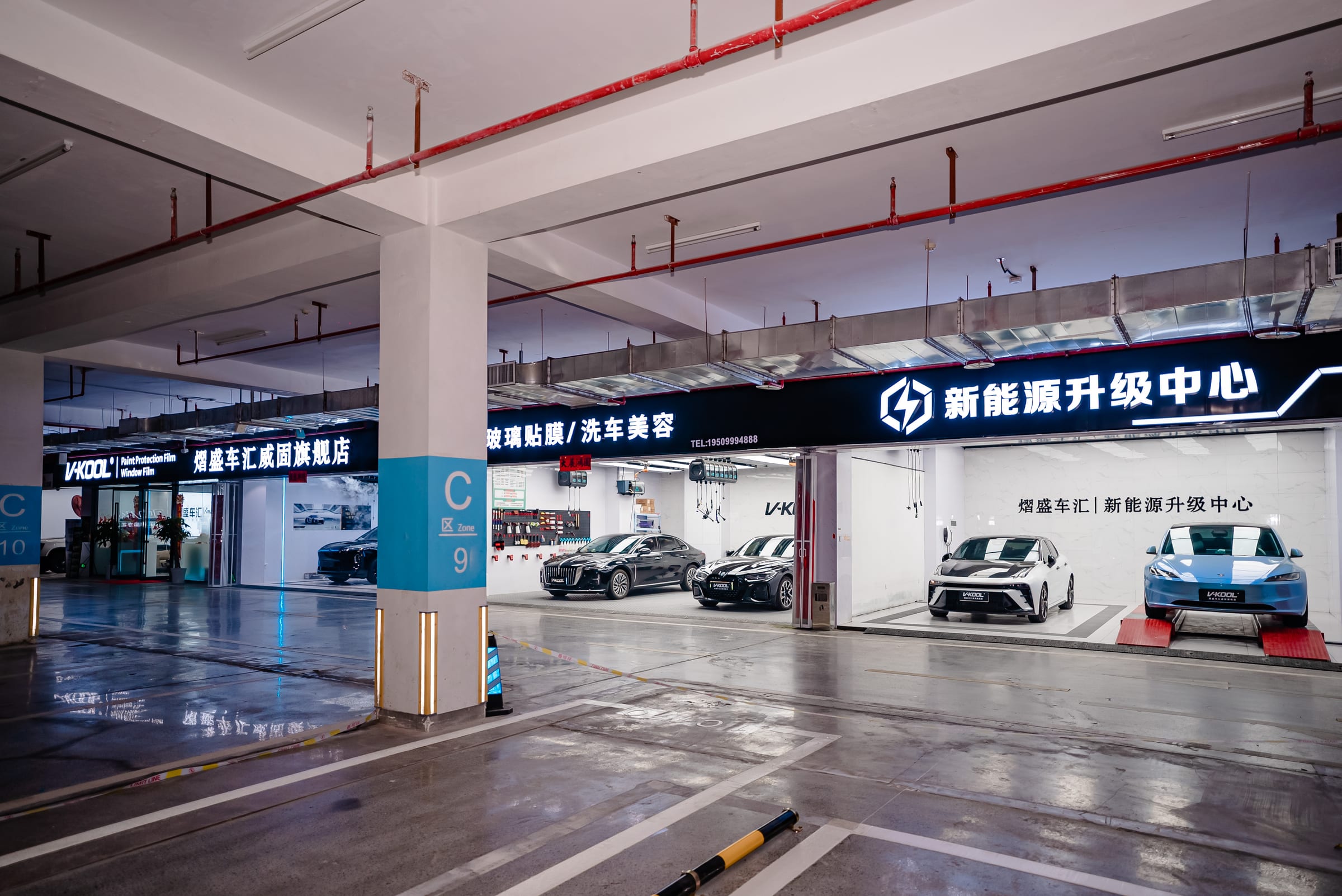 南京熠盛车汇公共区域与门店入口